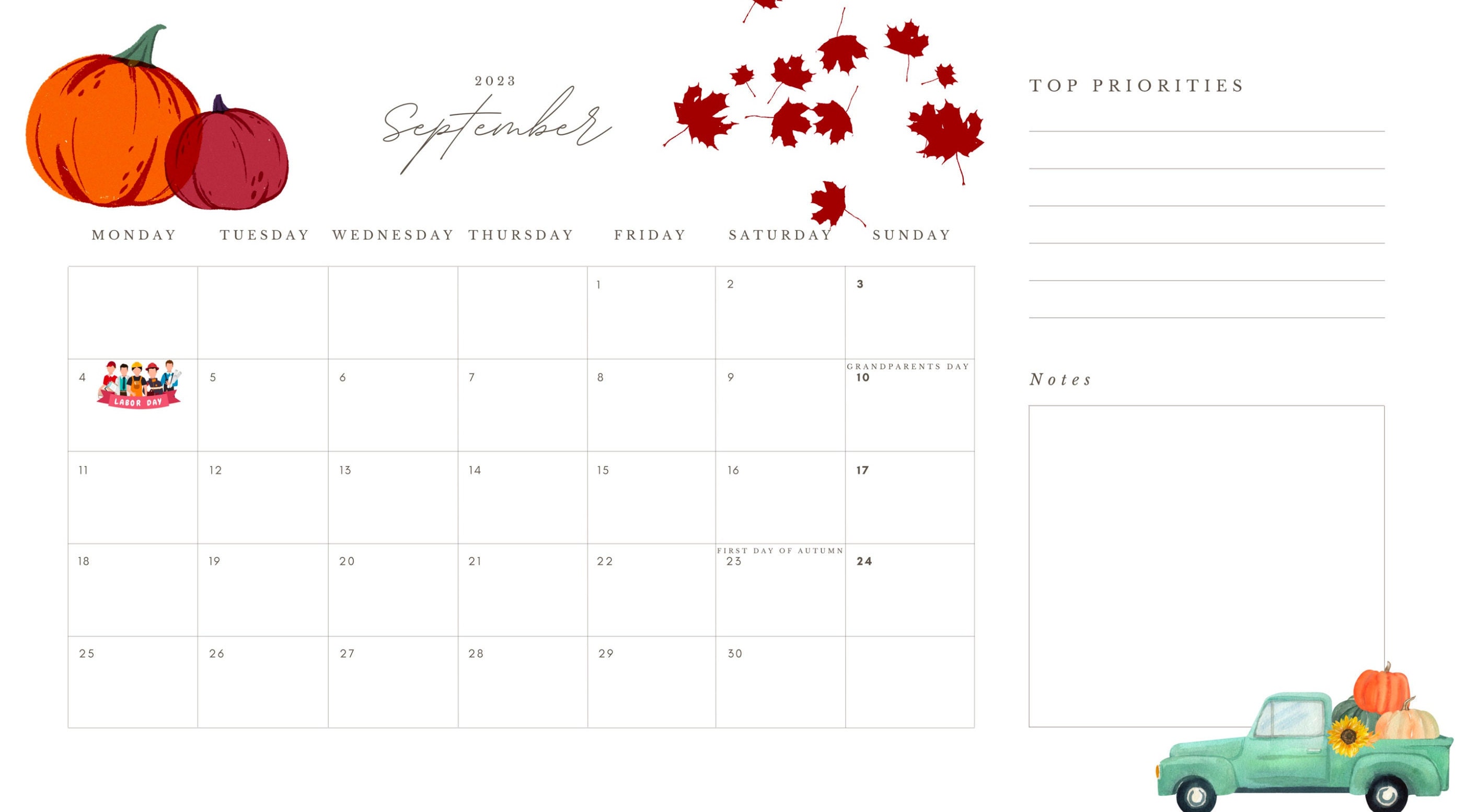 Holiday Printable Calendar Etsy Holiday Printable Calendar Etsy