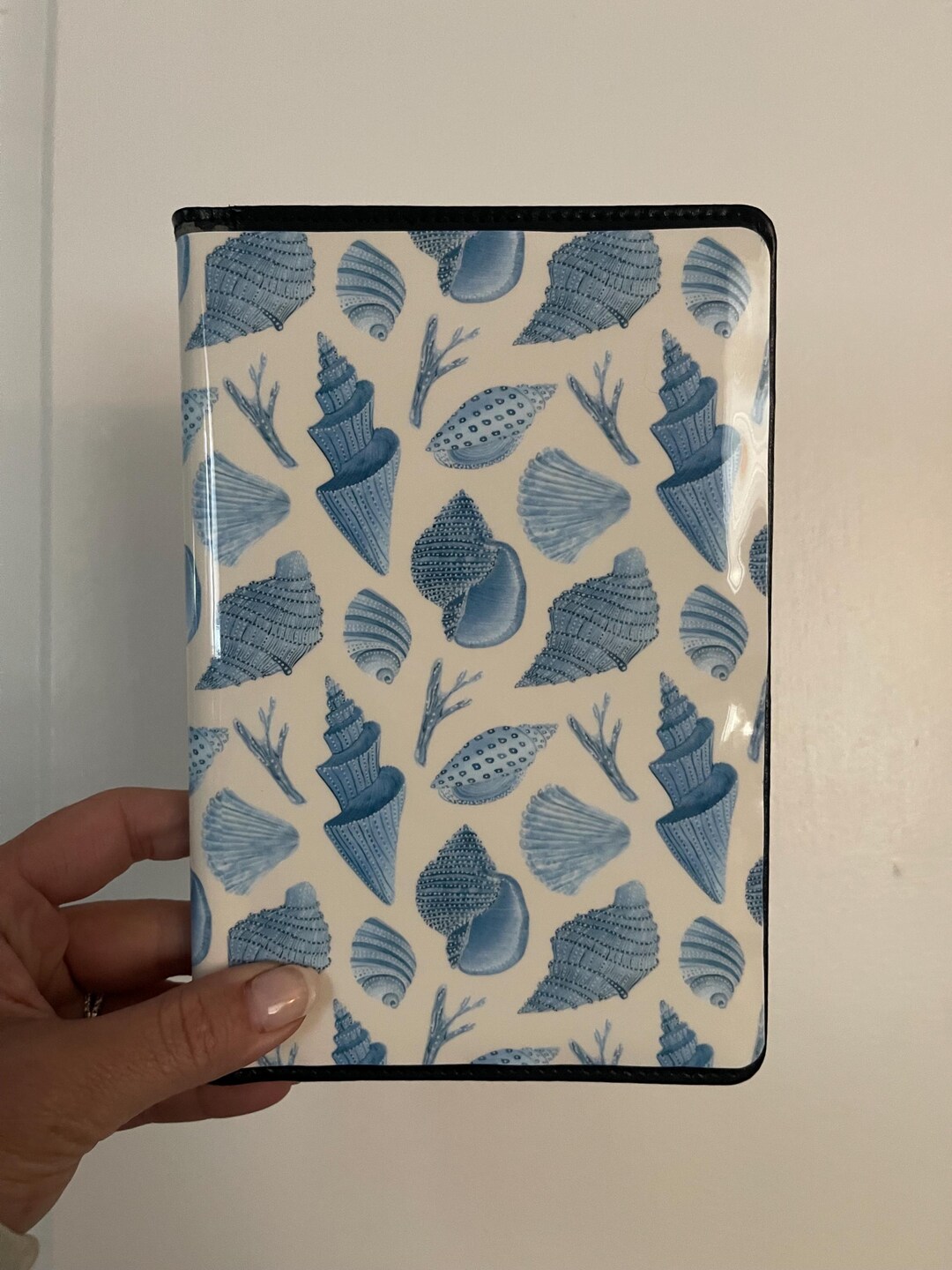 Blue Book Ribbon Shell Blue Seashells Server Book: Ocean Themed Restaurant Accessory - Etsy