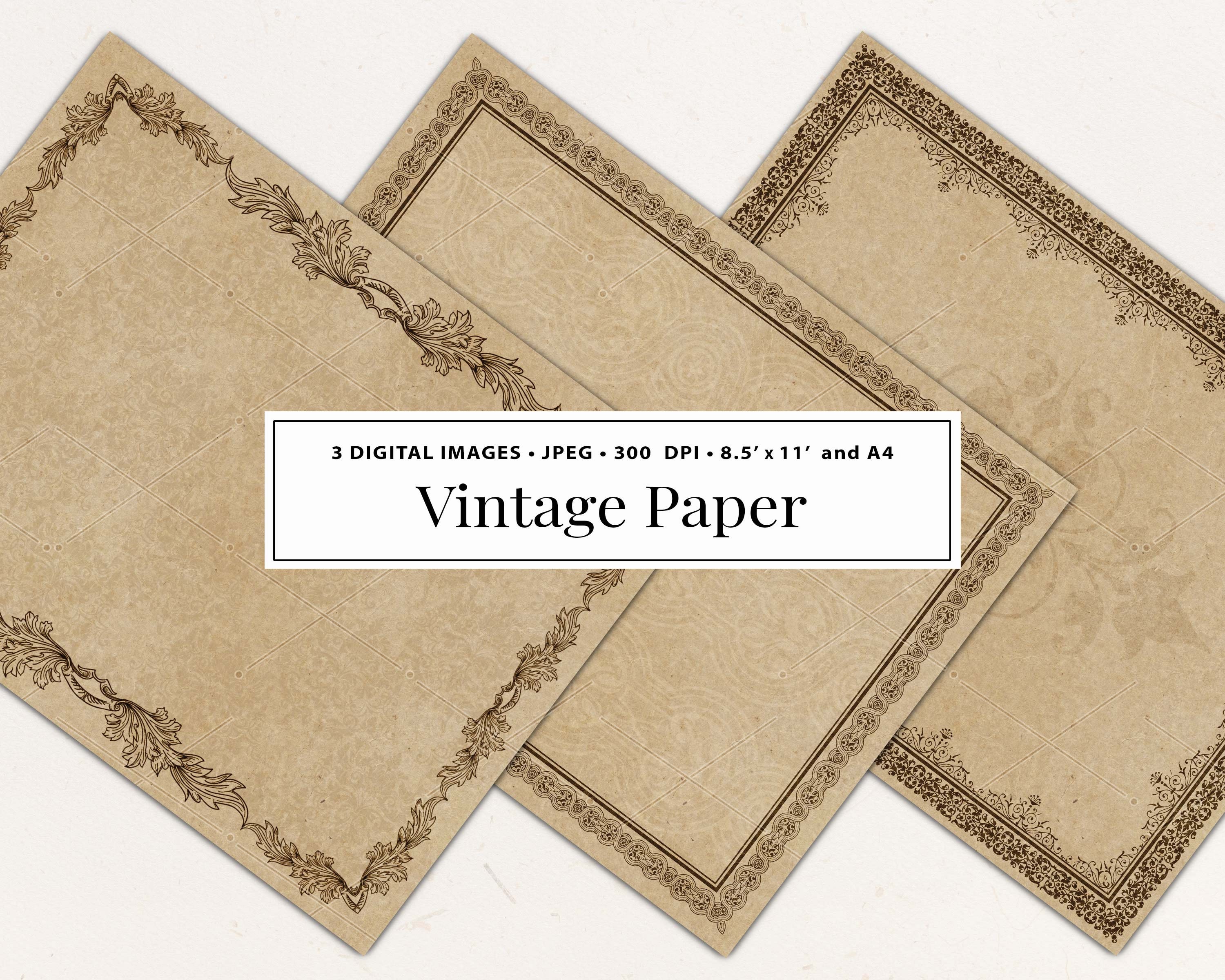 Vintage Paper Background With Royale Text And Floral Frame, Vintage Paper, Old  Paper, Paper Background Image And Wallpaper for Free Download