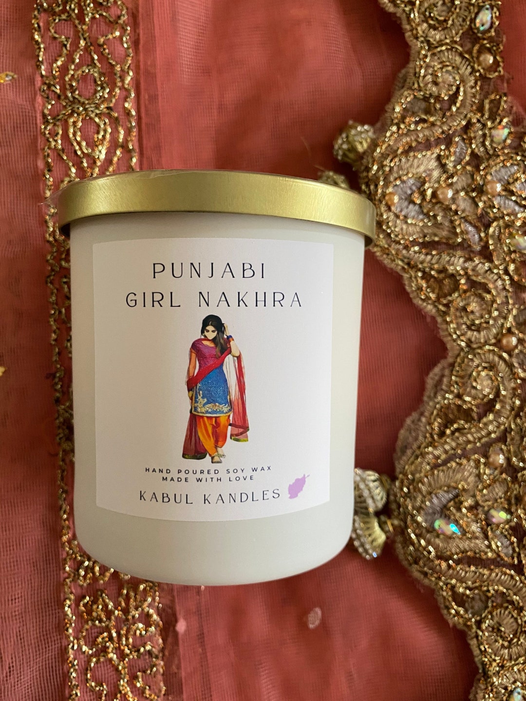 Punjabi Girl Nakhra / Kabul Kandles Indian Girl Magic Candle/ Scented
