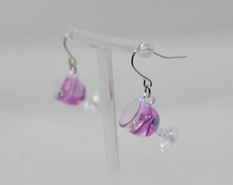 Fruit Drink in a Glass Dangle Earrings | Plastic