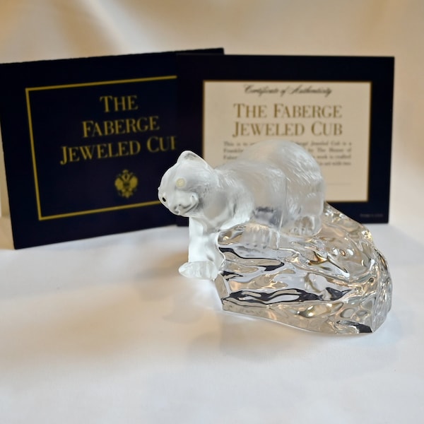 Faberge Jeweled Cub figurine - franklin mint