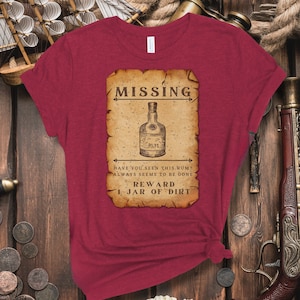 Missing Rum Pirate T-Shirt | Carribean Rum | Why Is The Rum Gone Funny Shirt | Theme Park Tees