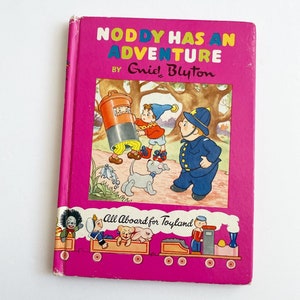 1958 Vintage “Noddy Has an Adventure” Book #17 by Gnid Blyton, Vintage Children’s Book, Antique Book, All Aboard for Toyland Noddy Kids Book