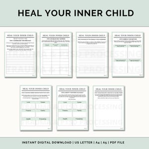 Peut inclure: Un cahier d'exercices imprimable intitul&eacute; "Gu&eacute;rir son enfant int&eacute;rieur" avec des &eacute;tapes pour aider &agrave; gu&eacute;rir les blessures du pass&eacute;. Le cahier d'exercices comprend des invites pour la r&eacute;flexion et la tenue d'un journal.