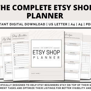 Etsy Shop Planner Printable, Etsy Business Plan, Etsy Seller Planner, Etsy Shop Seller Handbook, Etsy Shop Seller Help Selling Guide, Etsy