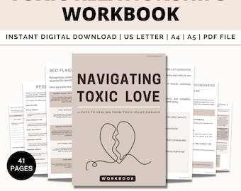 Toxische Beziehungsarbeitsblätter, Zusammenbruch Arbeitsblätter, Beziehungstherapie Arbeitsblätter, Gaslighting, Paartherapie, emotionale Intimität