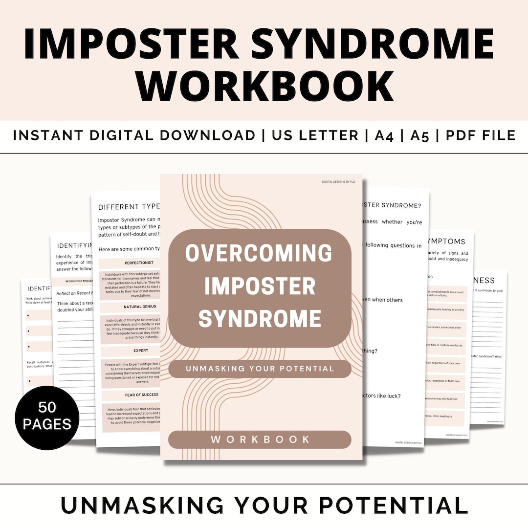 Imposter Syndrome Worksheets Self Sabotage Workbook Overcome Imposter Syndrome Worksheets Self Sabotage Workbook Overcome