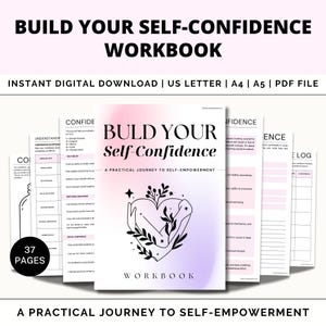Self-Confidence Planner, Self Esteem, Self-Love, Confidence Workbook, Self Image, Teen Health, Social Psychology, Personal Development, PDF