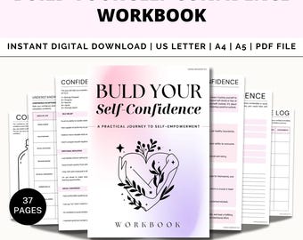 Self-Confidence Planner, Self Esteem, Self-Love, Confidence Workbook, Self Image, Teen Health, Social Psychology, Personal Development, PDF