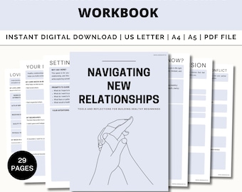 Relationship Journal, Communication Skills, Building Trust, Values, Couples Therapy, Boundaries, Love Languages, Personal Growth, Intimacy