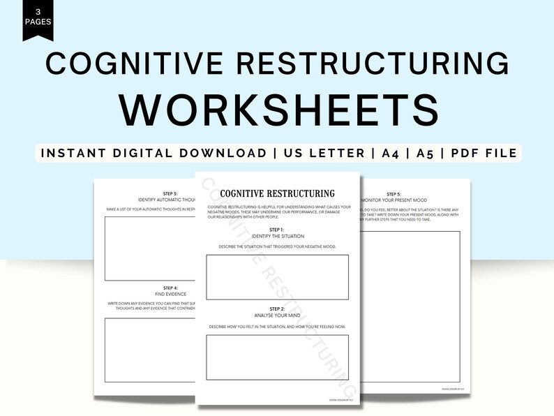 10++ Trending Cognitive Restructuring Worksheet