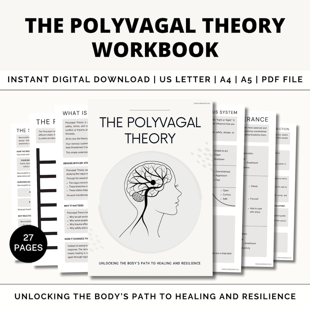 The Polyvagal Theory Workbook, Nervous System Healing, Trauma, Self ...