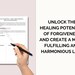 Forgiveness Workbook Printable, Forgiveness Worksheet, Forgiveness ...