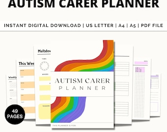 Autism Planner, Autism Routine, Autism Binder, Autism Worksheets, Autism Printable, Autism Journal, Autism Resources, Autism For Kids, PDF