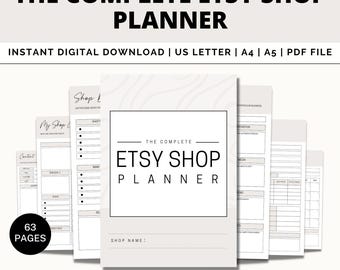 Etsy Shop Planner Printable, Etsy Business Plan, Etsy Seller Planner, Etsy Shop Seller Handbook, Etsy Shop Seller Help Selling Guide, Etsy