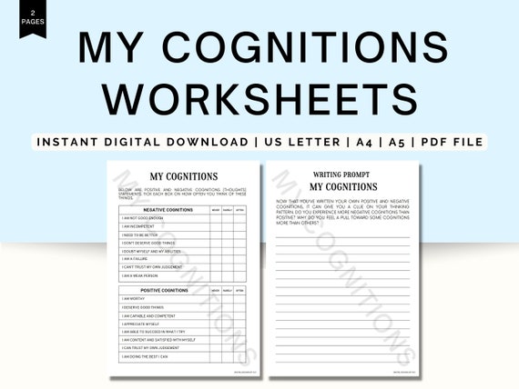 Cognitive Thinking Worksheets
