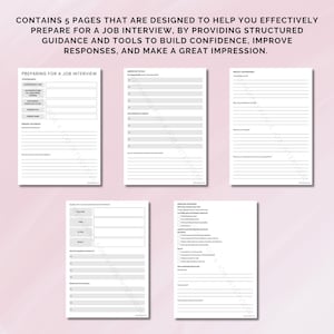 Job Interview Prep Worksheets, STAR Method Practice Sheet, Sample ...