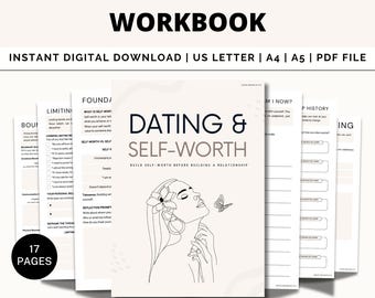 Dating & Self-Worth Workbook: Relationship Reflection Journal (PDF Download)