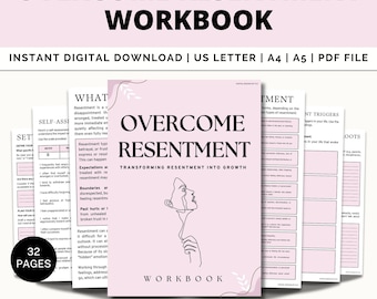Resentment Worksheets, Resentment Cycle, Relationships Counselling, Family Therapy, Conflict Resolution, CBT, Setting Boundaries, Self Care