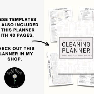 Cleaning Checklist, Printable Room by Room Cleaning Cards, Cleaning ...