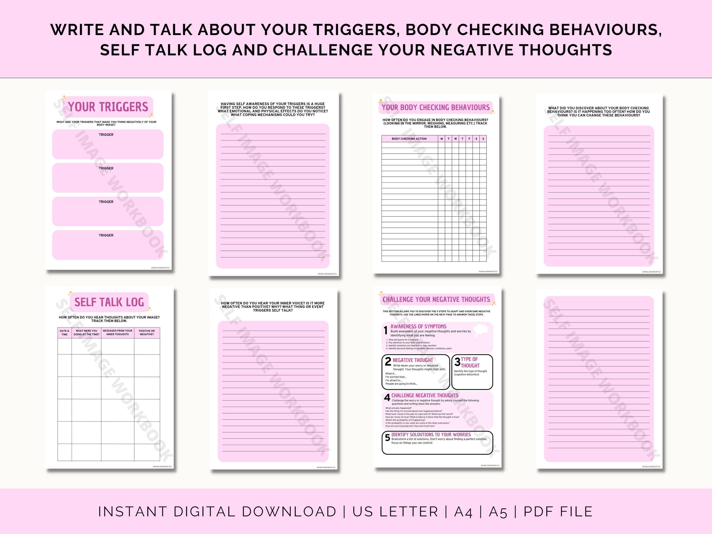 Body Positivity Workbook: Exercises & Reflections - 3qmwp5y