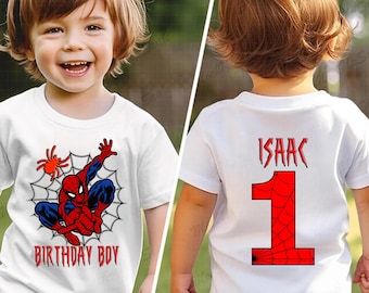 Custom Spider Birthday Shirt: Spiderman Family Matching Tee