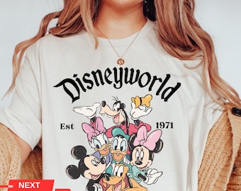 Retro Disneyworld Shirt: Mickey and Friends Vacation Tee