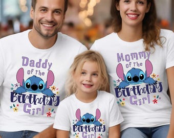 Personalized Birthday Girl Shirt,Stitch Birthday Shirt,Disney Birthday Boy Shirt,Stitch Birthday Kids Shirt,Custom Stitch Birthday Boy Shirt