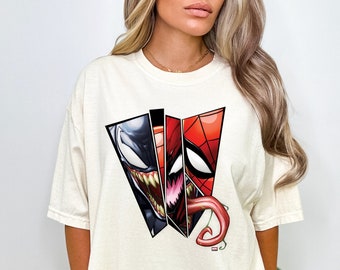 Spider-Man Venom Graphic Tee, Anti Superhero Shirt