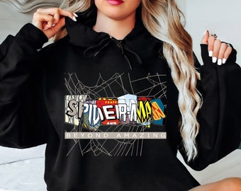 Sudadera con capucha de Spider-Man de Marvel: El Sorprendente Hombre Araña, camiseta, sudadera, sudadera con capucha retro de Spider-Man, regalo de Navidad, regalo para fans del MCU.