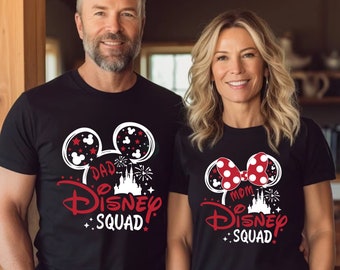 Personalized Disney Shirt, Disney Squad Shirt, Disney Matching Shirt, Family Vacation Shirt, Disney Vacation Shirt, Family Trip V-neck,Tank