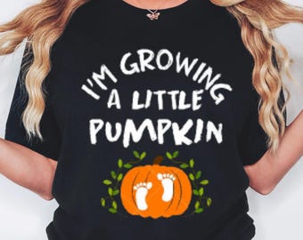 Little Pumpkin Maternity Sweatshirt, T-Shirt, Hoodie: Fall Pregnancy Announcement Tee