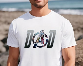 Superhero Dad Avengers T-Shirt, Father's Day Gift