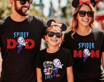 Custom Family Spidey Shirt: Ghost Spider Matching Birthday Party