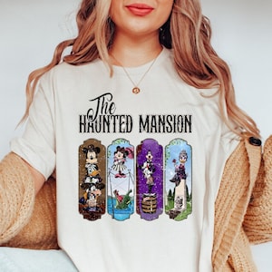 Vintage Haunted Mansion Shirt: Mickey and Friends Retro Halloween Tee