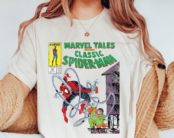Camiseta y sudadera con capucha de la portada del cómic retro de Spider-Man