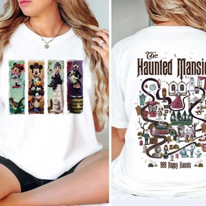 The Haunted Mansion Map Shirt, Vintage Mickey and Friend Retro The Haunted Mansion Map, Stretching Room Shirt, Disney Shirt, Disney Trip