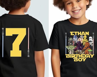 Personalized Star Wars Birthday Shirts,Star Wars Birthday Party Sweatshirt,Disney Star Wars Family Matching Tee,Star Wars Birthday Trip