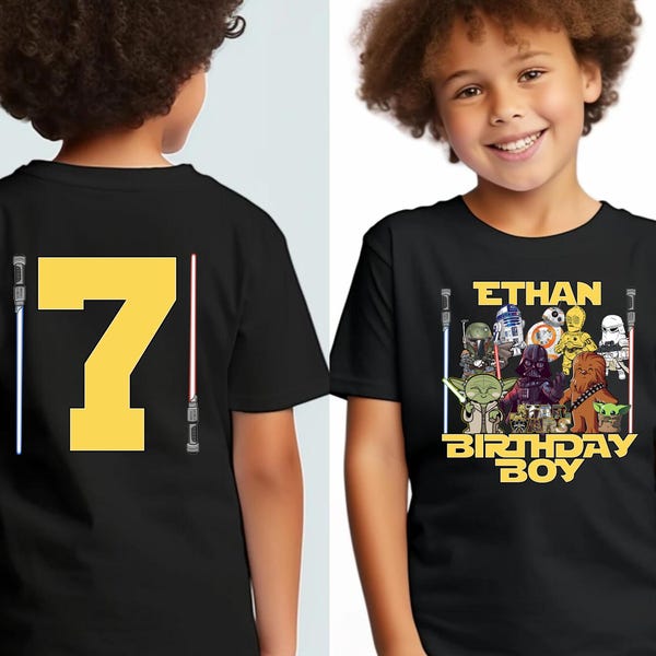 Personalized Star Wars Birthday Shirts,Star Wars Birthday Party Sweatshirt,Disney Star Wars Family Matching Tee,Star Wars Birthday Trip