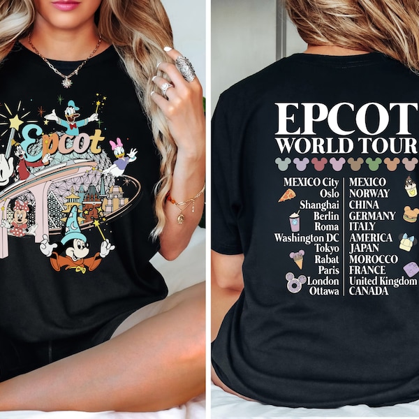 Epcot World Tour Shirt,Sweatshirt, Hoodie, Disney Epcot Matching Shirt, Disney Epcot Shirt, Disney Group Trip Shirt, Epcot Disneyworld Shirt