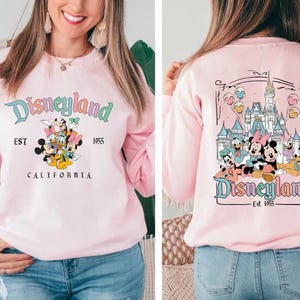 Camiseta retro de Disneyland California: camiseta de Mickey y sus amigos, camiseta de vacaciones familiares de Disney, camiseta de viaje a Disney, camiseta de grupo, camiseta familiar a juego imagen 4