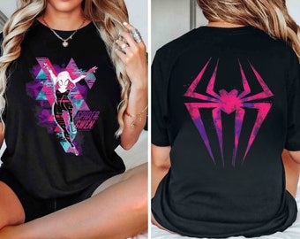 Spider-Gwen & Miles Morales Shirt: Spiderman Tee, Double-Sided Tee