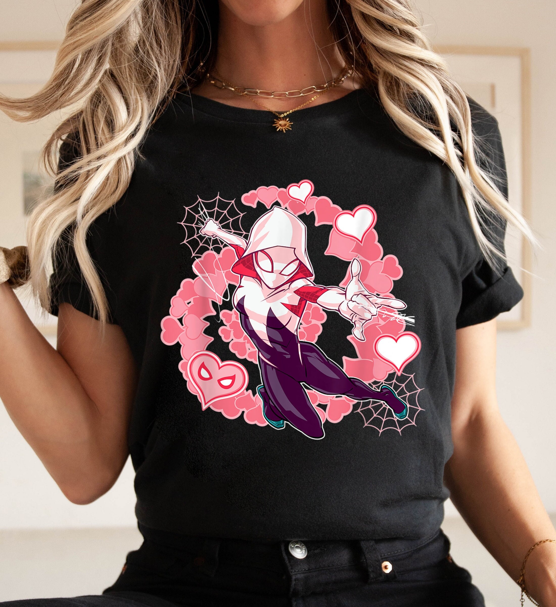 Spider Ghost Hearts Shirt Gwen Stacy Tee, Spider-gwen Shirt