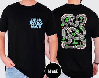 Tired Dads Club Shirt: Father's Day Car Track Play Mat Tee,Gift for Xmas, Gift for Dad, Dad and Son Shirt