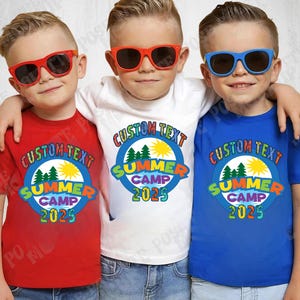 Custom Text Summer Camp 2025 Shirt,Camp Group Shirt Cousin Crew 2025 Shirt,Matching Cousin Shirts,Summer Cousin Shirts,Summer Family Reunion