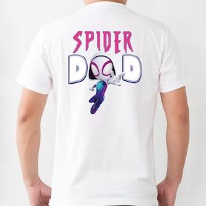 Custom Ghost Spider Family Birthday Matching Shirts, Spider Girl Shirt, Birthday Girl Tees afbeelding 3
