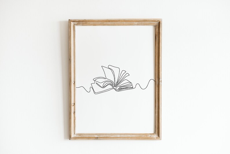 Minimalist Reading Wall Art Bundle Set of 3 Prints Bookish Etsy