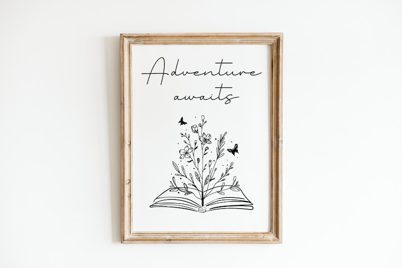 Minimalist Reading Wall Art Bundle Set of 3 Prints Bookish Etsy