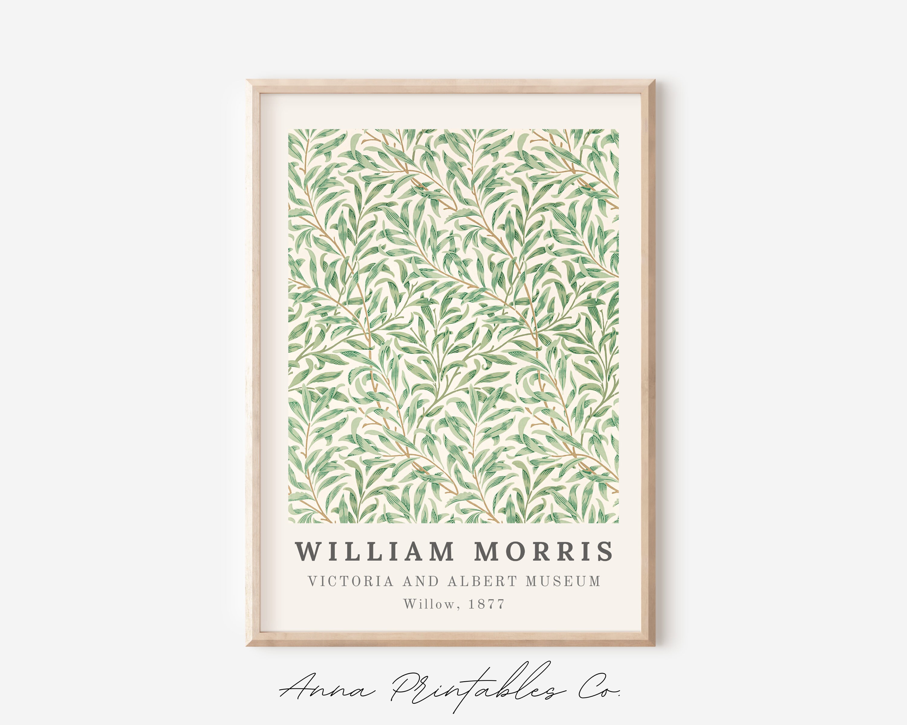 William Morris Poster Set Digital Download, Green Aesthetic Set of 3 ...